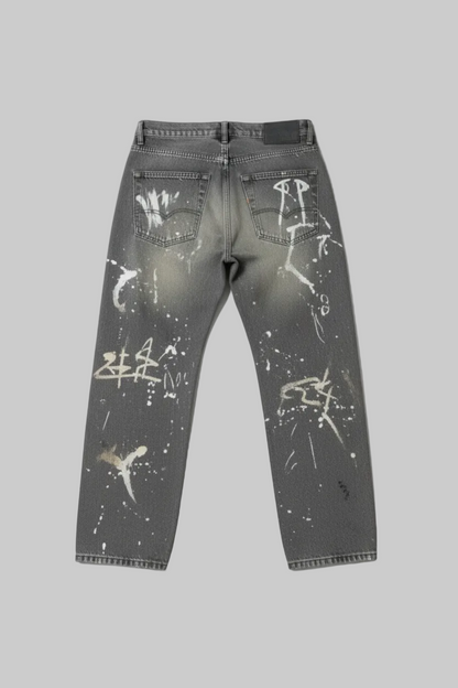 Jean Baggy Graffiti Y2K Vintage Harajuku