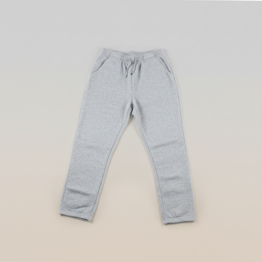 Pantalon survêtement homme, jogger baggy coton gris